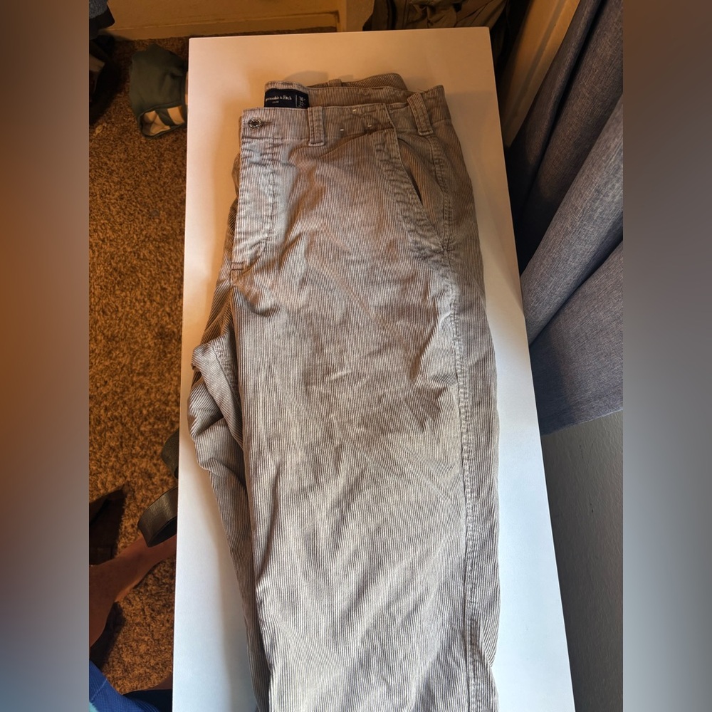 Men's Curduroy Gray Pants